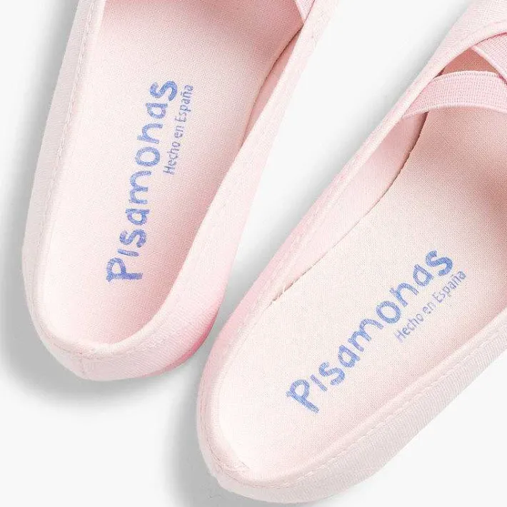 Pisamonas Communion Shoes>Girls Canvas Ballerinas Ballet Style