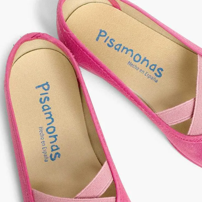 Pisamonas Communion Shoes>Girls Canvas Ballerinas Ballet Style