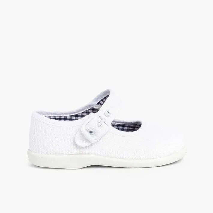 Pisamonas Mary Janes>Girls Canvas Mary Jane Shoes