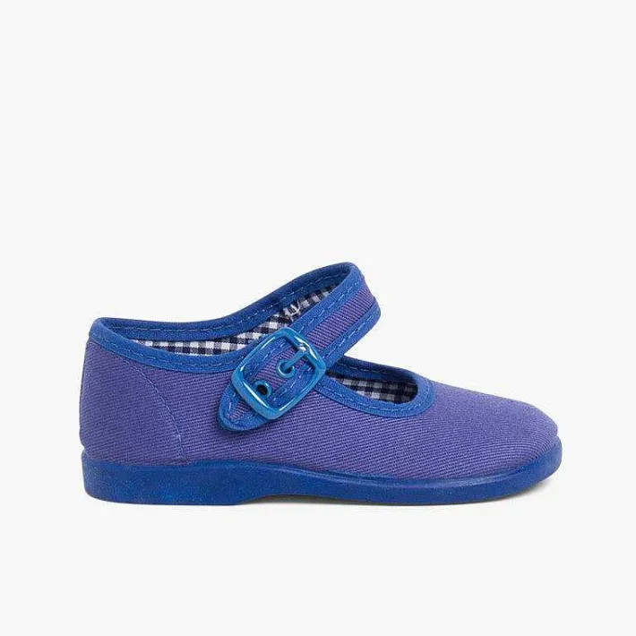 Pisamonas Mary Janes>Girls Canvas Mary Jane Shoes
