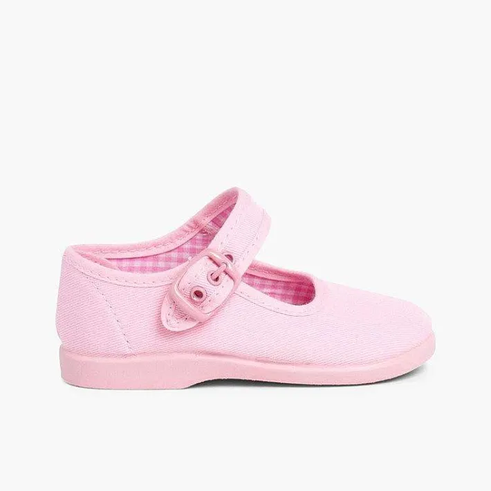 Pisamonas Mary Janes>Girls Canvas Mary Jane Shoes