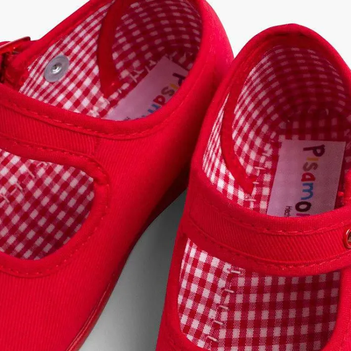Pisamonas Mary Janes>Girls Canvas Mary Jane Shoes
