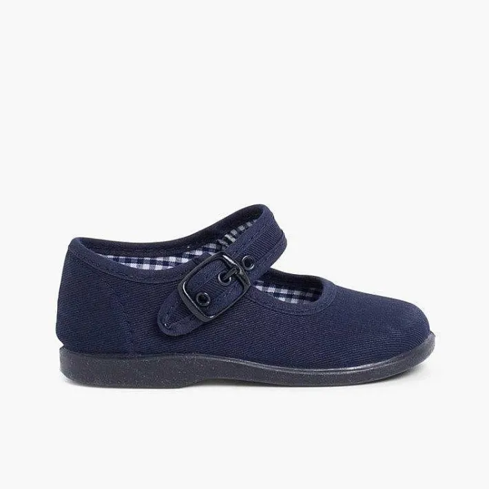Pisamonas Mary Janes>Girls Canvas Mary Jane Shoes
