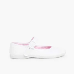 Pisamonas Mary Janes>Girls Canvas Mary Jane Shoes - Large Sizes