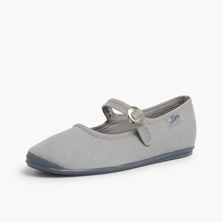 Pisamonas Mary Janes>Girls Canvas Mary Janes By La Cadena