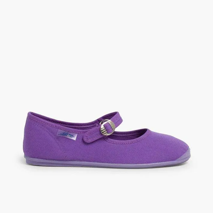 Pisamonas Mary Janes>Girls Canvas Mary Janes By La Cadena