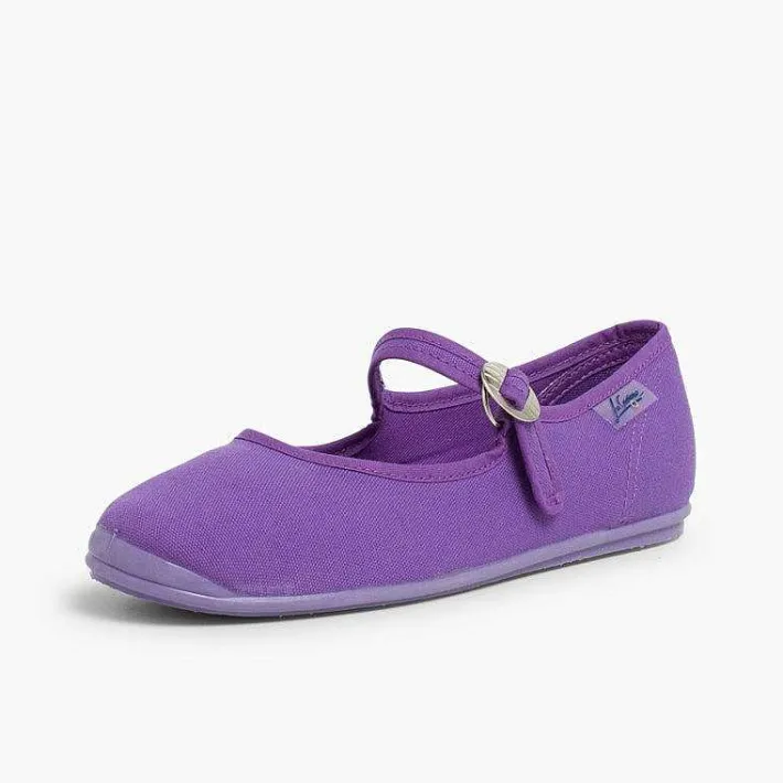 Pisamonas Mary Janes>Girls Canvas Mary Janes By La Cadena