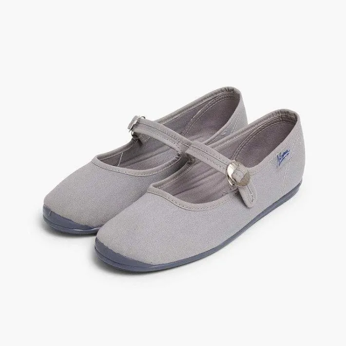 Pisamonas Mary Janes>Girls Canvas Mary Janes By La Cadena