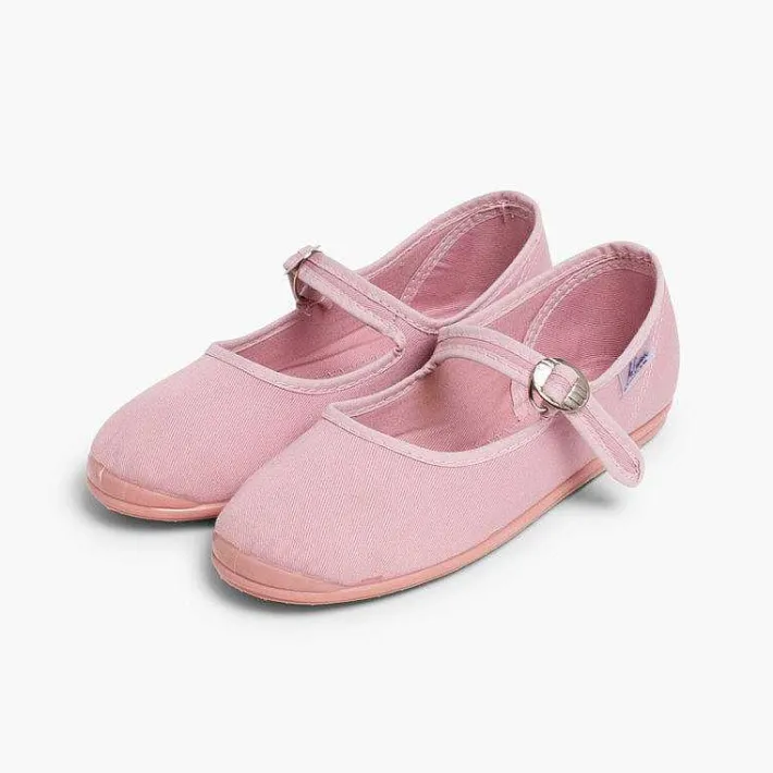 Pisamonas Mary Janes>Girls Canvas Mary Janes By La Cadena