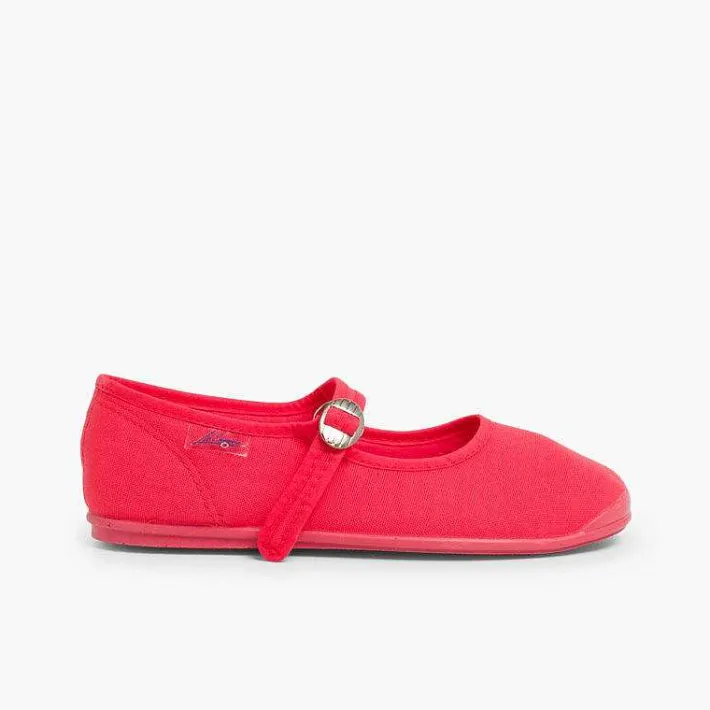 Pisamonas Mary Janes>Girls Canvas Mary Janes By La Cadena