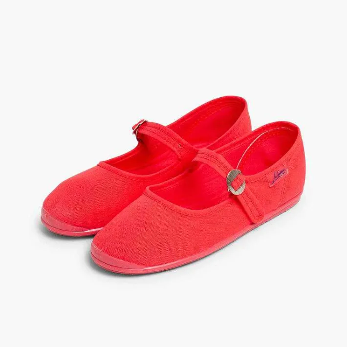 Pisamonas Mary Janes>Girls Canvas Mary Janes By La Cadena