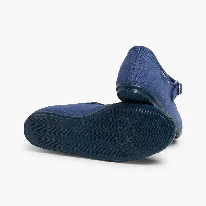 Pisamonas Mary Janes>Girls Canvas Mary Janes By La Cadena