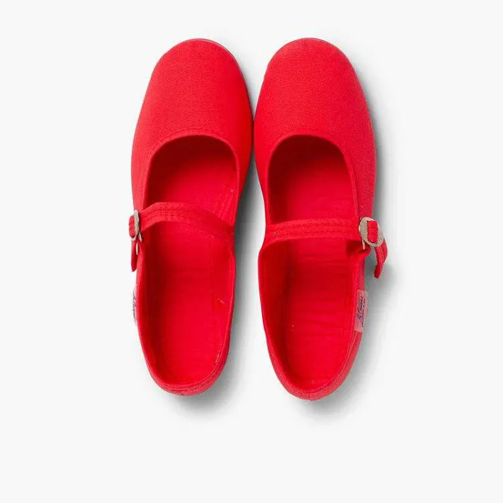 Pisamonas Mary Janes>Girls Canvas Mary Janes By La Cadena