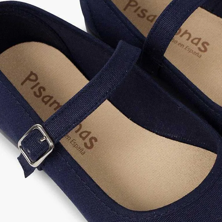 Pisamonas Mary Janes>Girls´ Canvas Mary Janes With Buckle Fastening