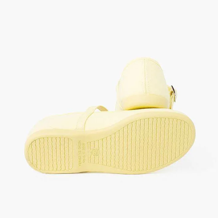 Pisamonas Mary Janes>Girls´ Canvas Mary Janes With Buckle Fastening