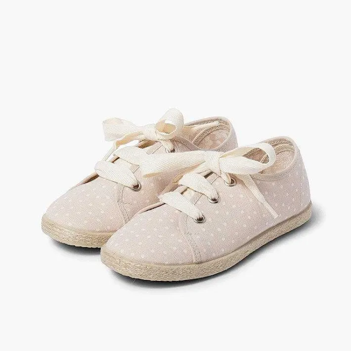 Pisamonas Espadrilles>Girls´ Canvas Pointe Trainers