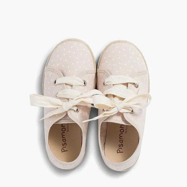 Pisamonas Espadrilles>Girls´ Canvas Pointe Trainers