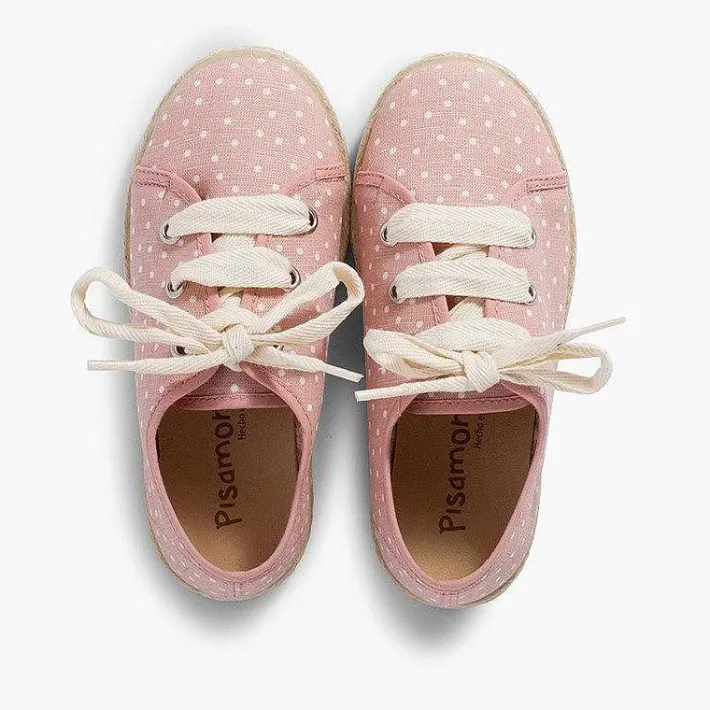 Pisamonas Espadrilles>Girls´ Canvas Pointe Trainers