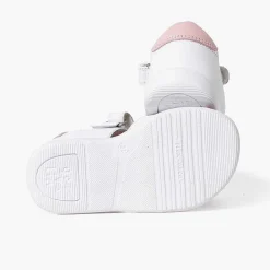 Pisamonas Sandals>Girl'S Cat And Mouse Sandals With Riptape Closure Colour White