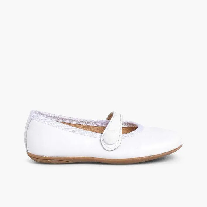 Pisamonas Mary Janes>Girls Ceremonial Leather Mary Jane Shoes