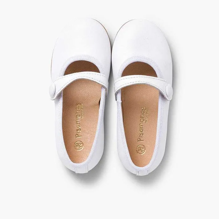 Pisamonas Mary Janes>Girls Ceremonial Leather Mary Jane Shoes