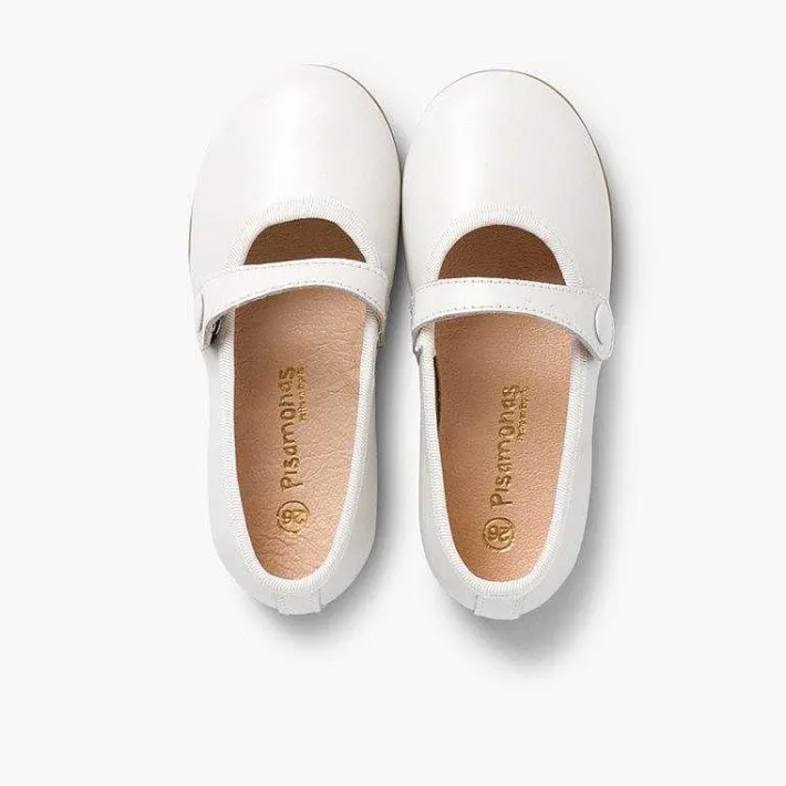 Pisamonas Mary Janes>Girls Ceremonial Leather Mary Jane Shoes