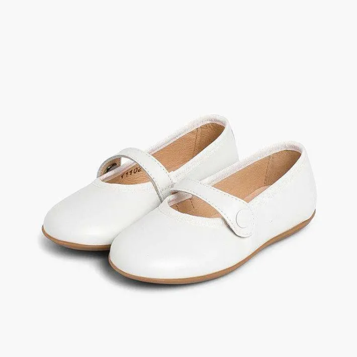 Pisamonas Mary Janes>Girls Ceremonial Leather Mary Jane Shoes