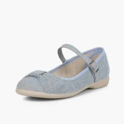 Pisamonas Mary Janes>Girls' Ceremony Mary Janes With Bow And Buckle Closure