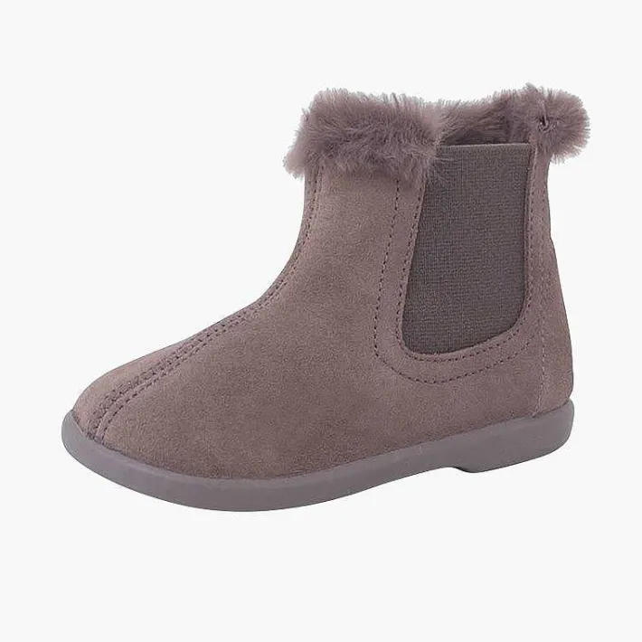 Pisamonas Boots>Girl'S Chelsea Boots With Furry Collar