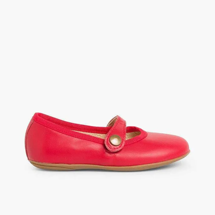 Pisamonas Mary Janes>Girls Colourful Leather Mary Janes