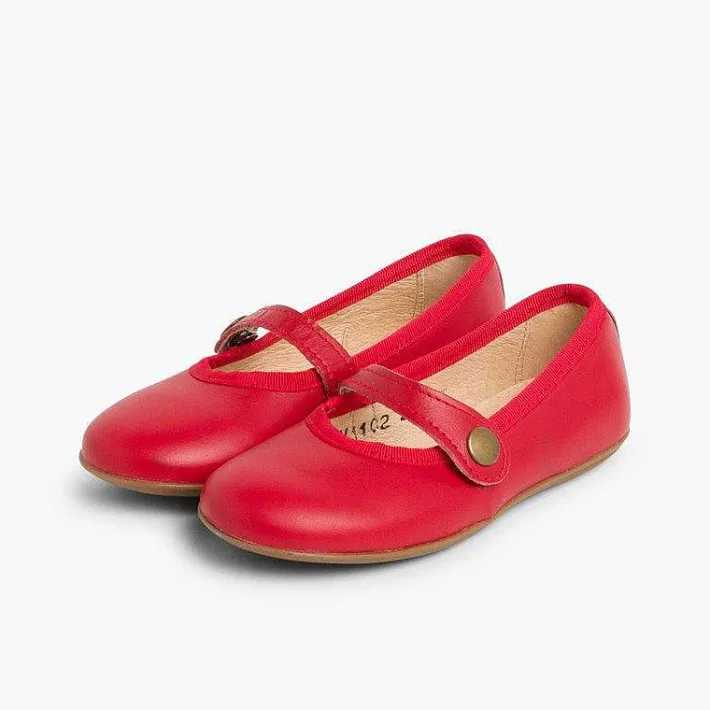 Pisamonas Mary Janes>Girls Colourful Leather Mary Janes