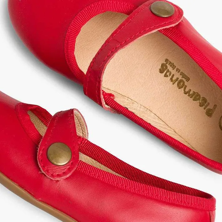 Pisamonas Mary Janes>Girls Colourful Leather Mary Janes