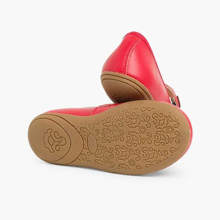 Pisamonas Mary Janes>Girls Colourful Leather Mary Janes
