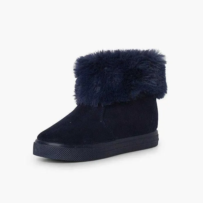 Pisamonas Boots>Girls Cowl Neck Fur Boots
