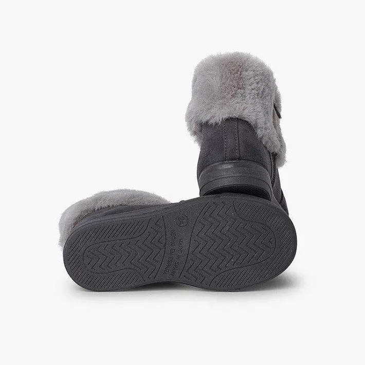 Pisamonas Boots>Girls Cowl Neck Fur Boots