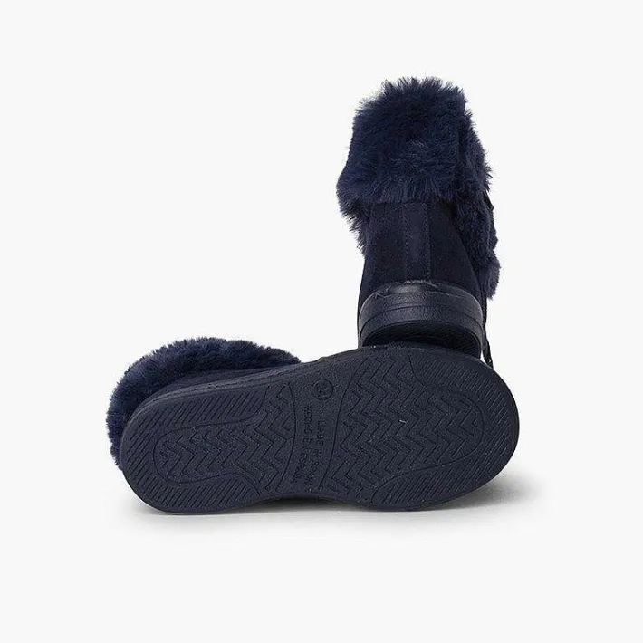 Pisamonas Boots>Girls Cowl Neck Fur Boots