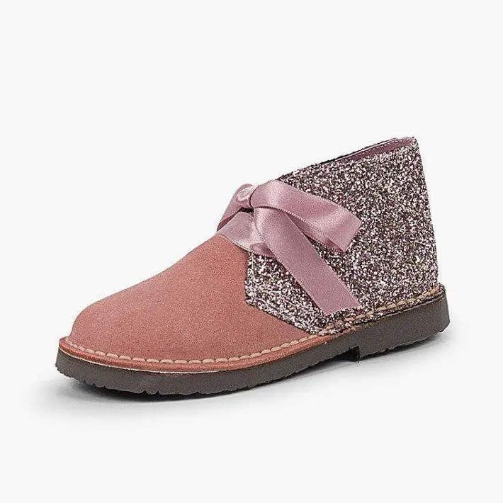 Pisamonas Desert Boots>Girls Glitter Safari Boots
