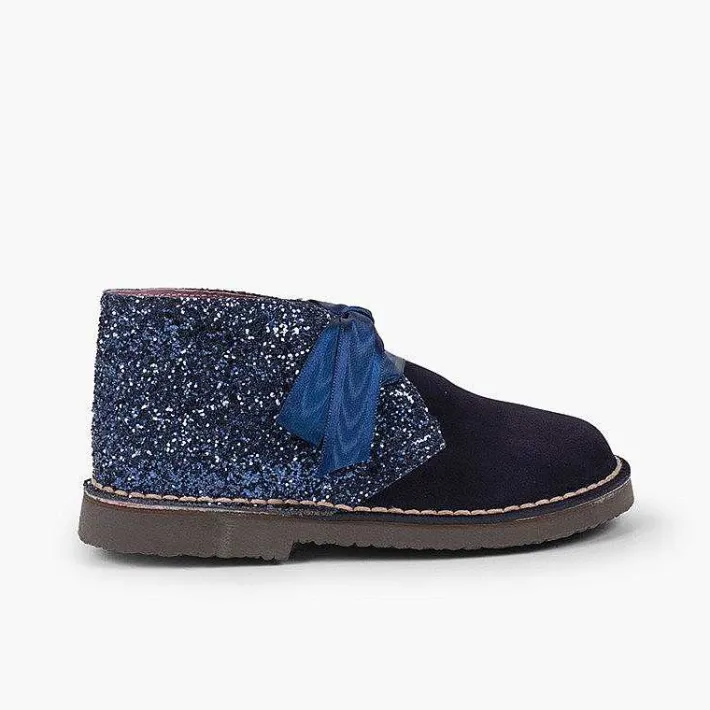 Pisamonas Desert Boots>Girls Glitter Safari Boots