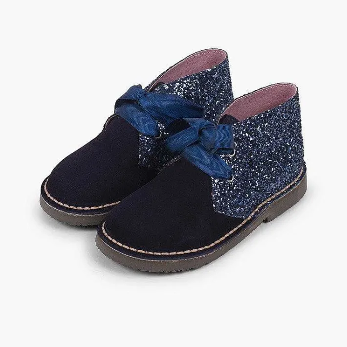 Pisamonas Desert Boots>Girls Glitter Safari Boots