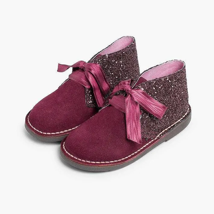 Pisamonas Desert Boots>Girls Glitter Safari Boots