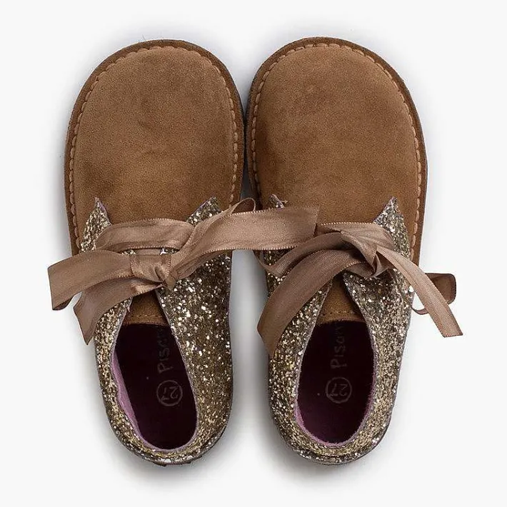 Pisamonas Desert Boots>Girls Glitter Safari Boots