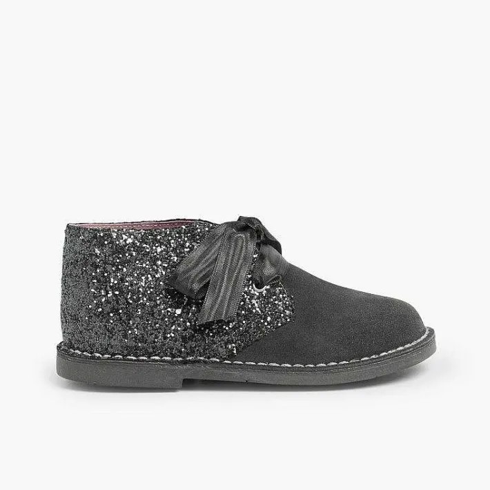 Pisamonas Desert Boots>Girls Glitter Safari Boots