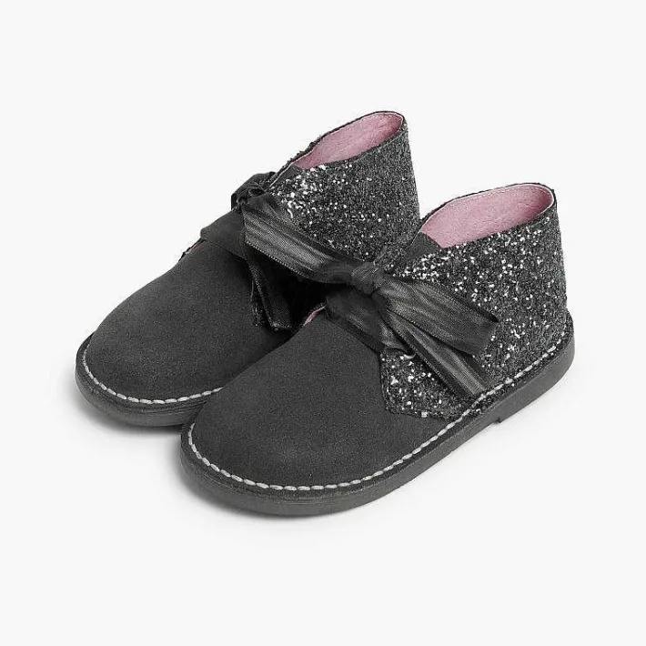 Pisamonas Desert Boots>Girls Glitter Safari Boots