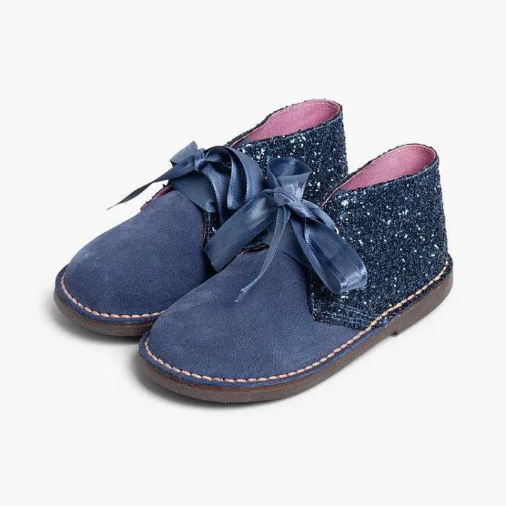 Pisamonas Desert Boots>Girls Glitter Safari Boots