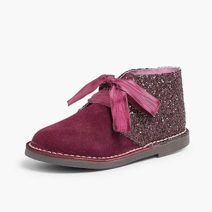 Pisamonas Desert Boots>Girls Glitter Safari Boots
