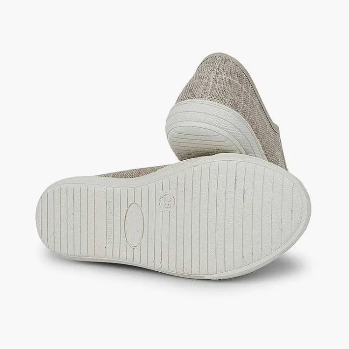 Pisamonas Trainers>Girls' Glittery Linen Trainers