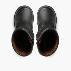 Pisamonas Boots>Girls Leather Boots With Glitter