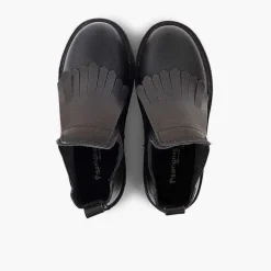 Pisamonas Boots>Girl'S Leather Boots With Fringed Tongue