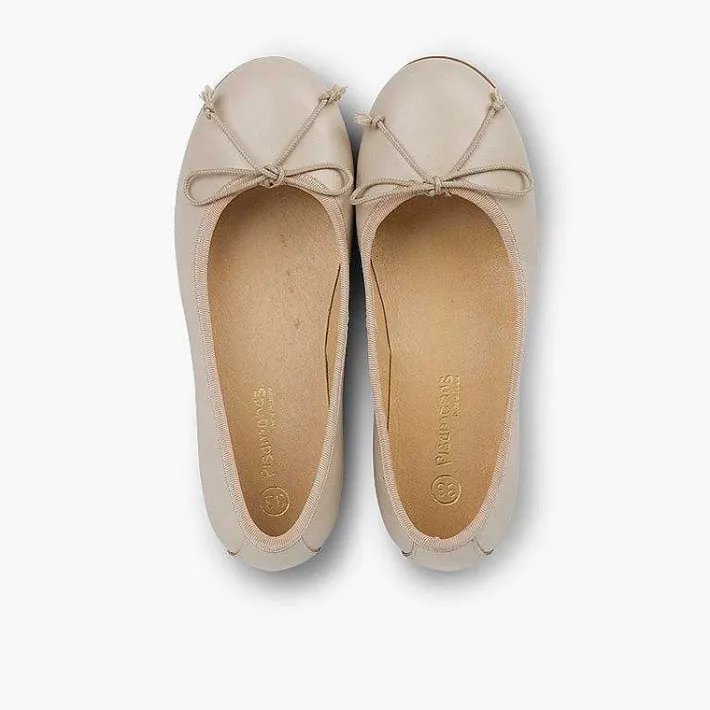 Pisamonas Communion Shoes>Girls Leather Ceremonial Ballerinas