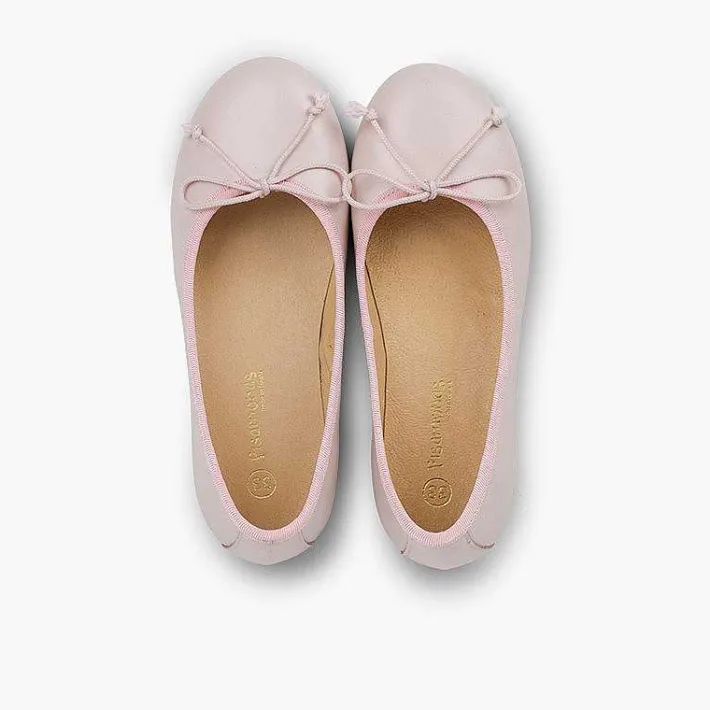 Pisamonas Communion Shoes>Girls Leather Ceremonial Ballerinas